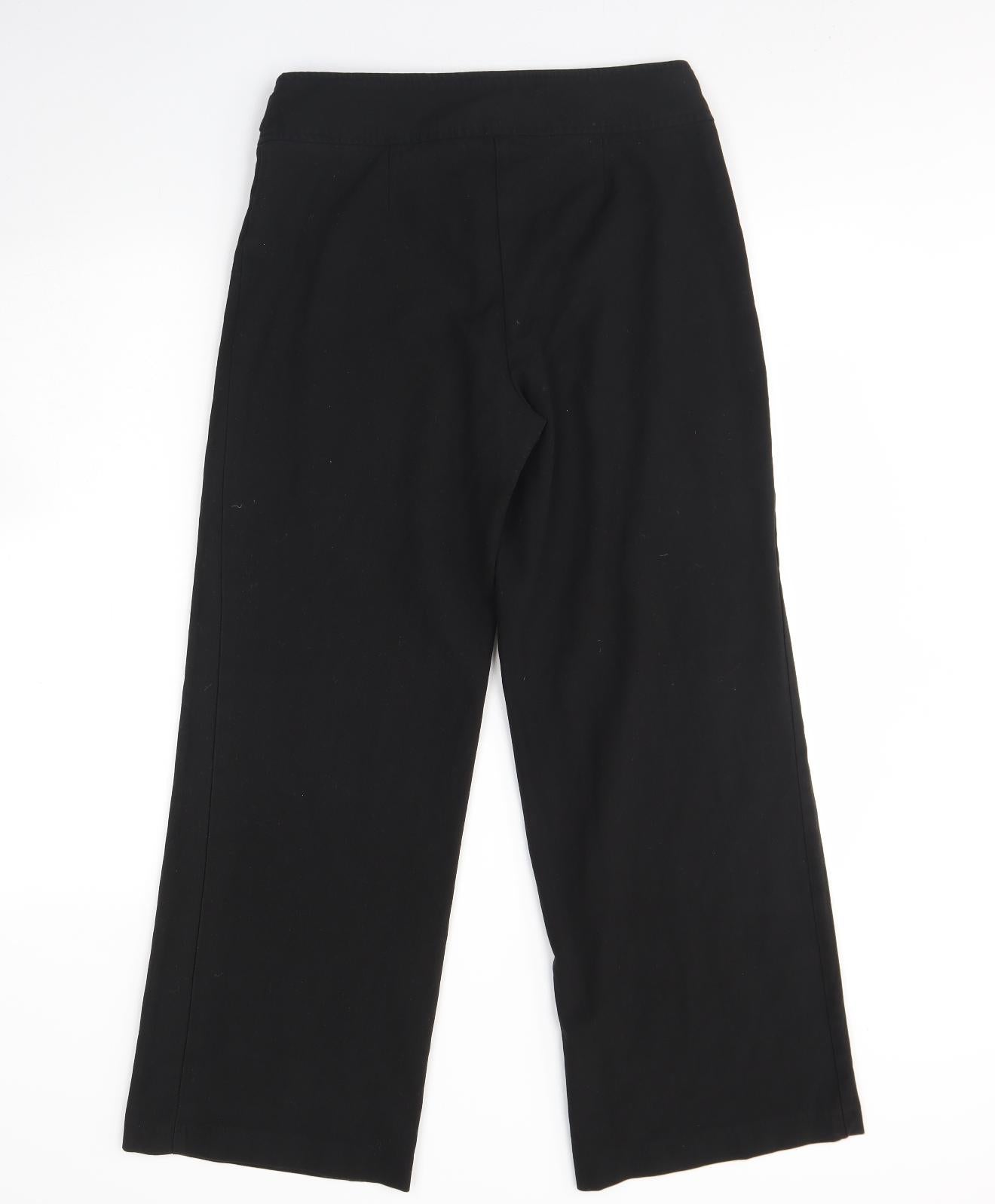 Kaleidoscope Womens Black  Polyester Dress Pants Trousers Size 10 L30 in Regular Hook & Eye