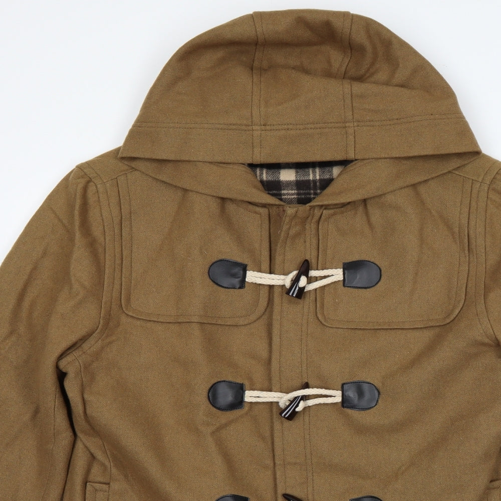 substance Mens Brown   Overcoat Coat Size L