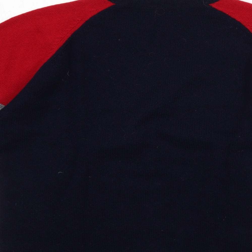 Marks and Spencer Mens Multicoloured Round Neck Striped  Pullover Jumper Size S