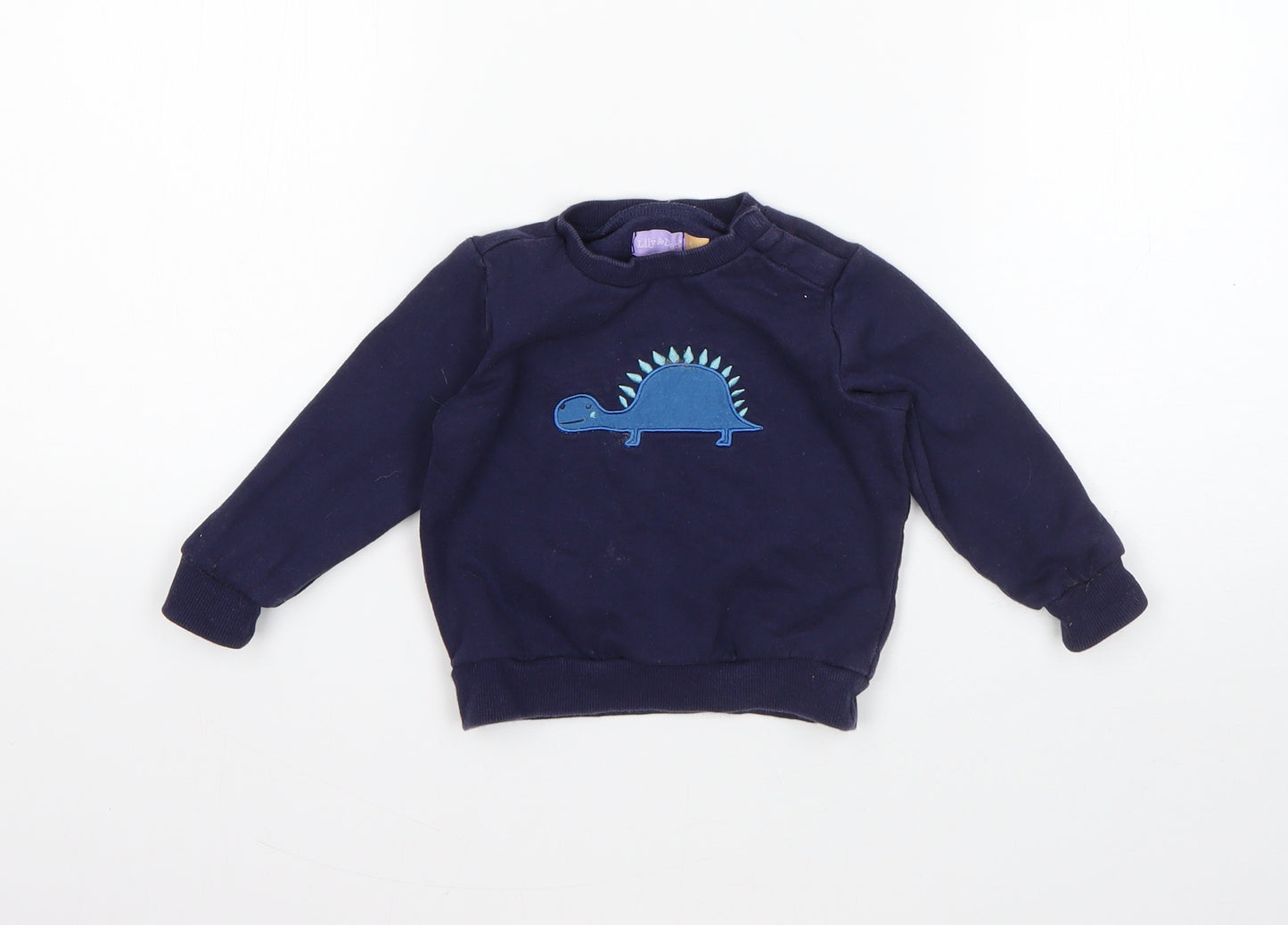 lily & dan Baby Blue  Cotton Pullover Jumper Size 9-12 Months