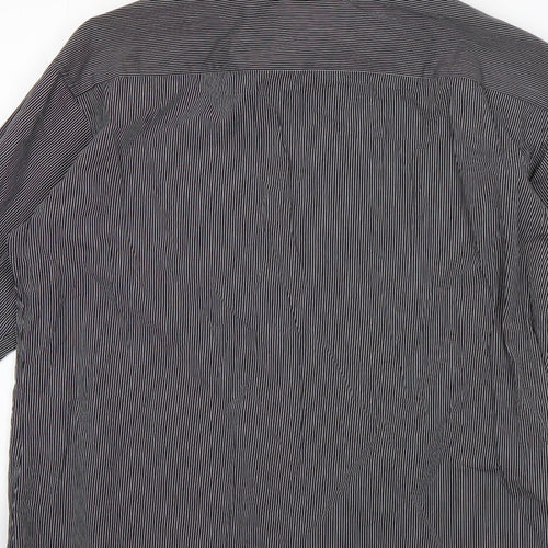 Marks and Spencer Mens Multicoloured Striped Cotton  Button-Up Size M Collared
