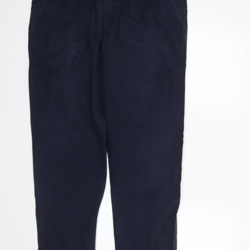 Preworn Mens Blue  Cotton Trousers   L30 in Regular