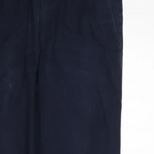 Preworn Mens Blue  Cotton Trousers   L30 in Regular