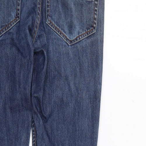 Peter Werth Mens Blue  Cotton Straight Jeans Size 32 L27 in Regular