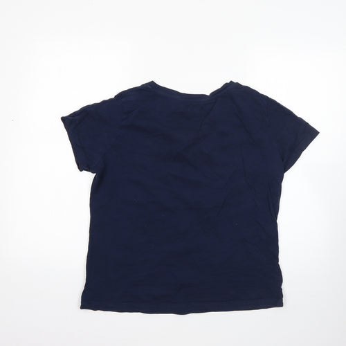 F&F Womens Blue  100% Cotton Top Pyjama Top Size 12
