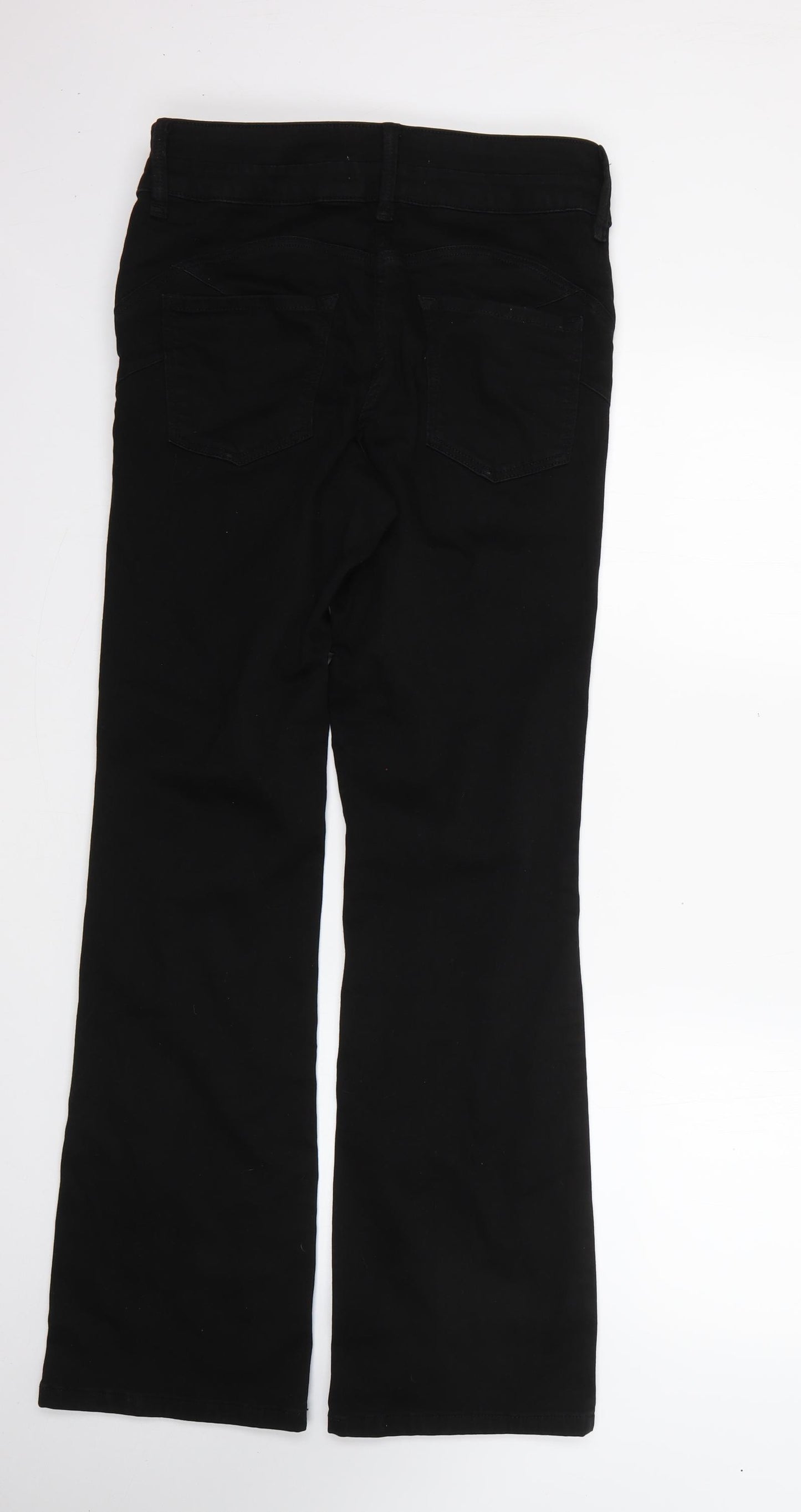 NEXT Womens Black  Cotton Skinny Jeans Size 12 L30 in Regular