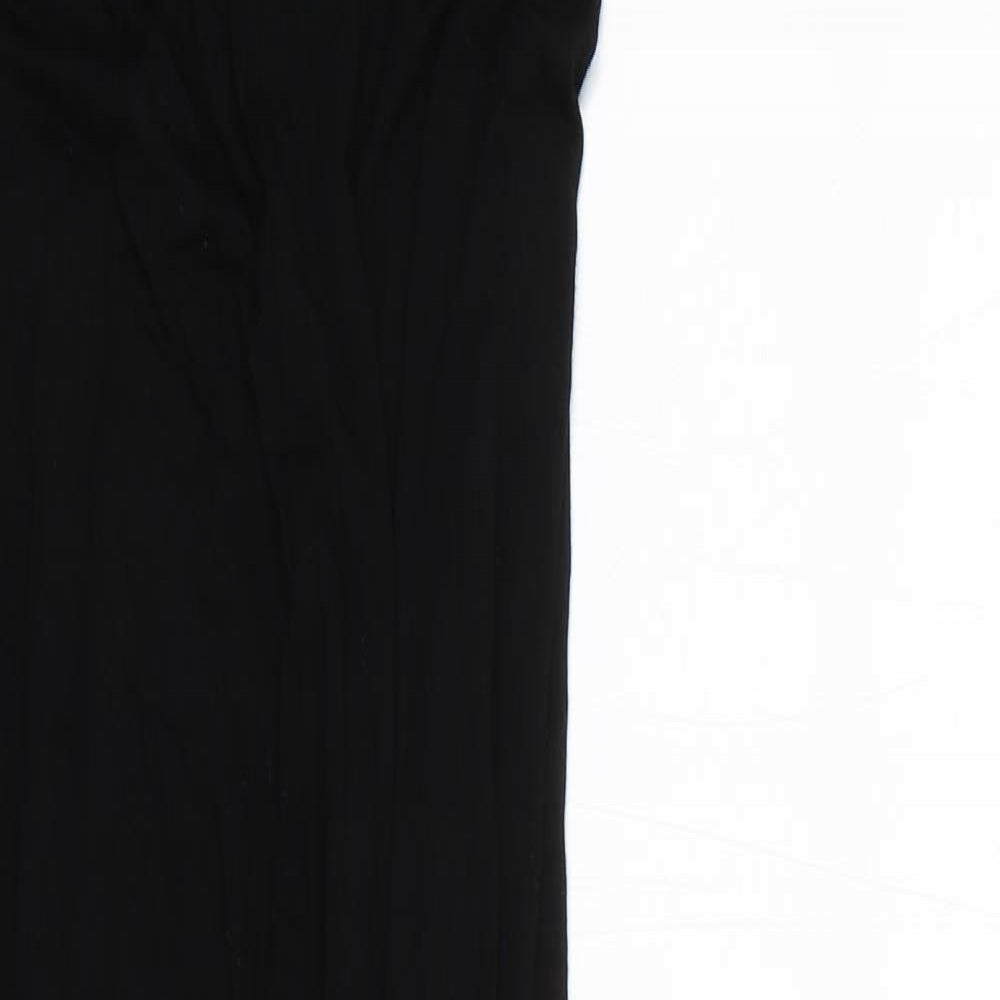 Boohoo Womens Black  Viscose Jumpsuit One-Piece Size 8 L27 in