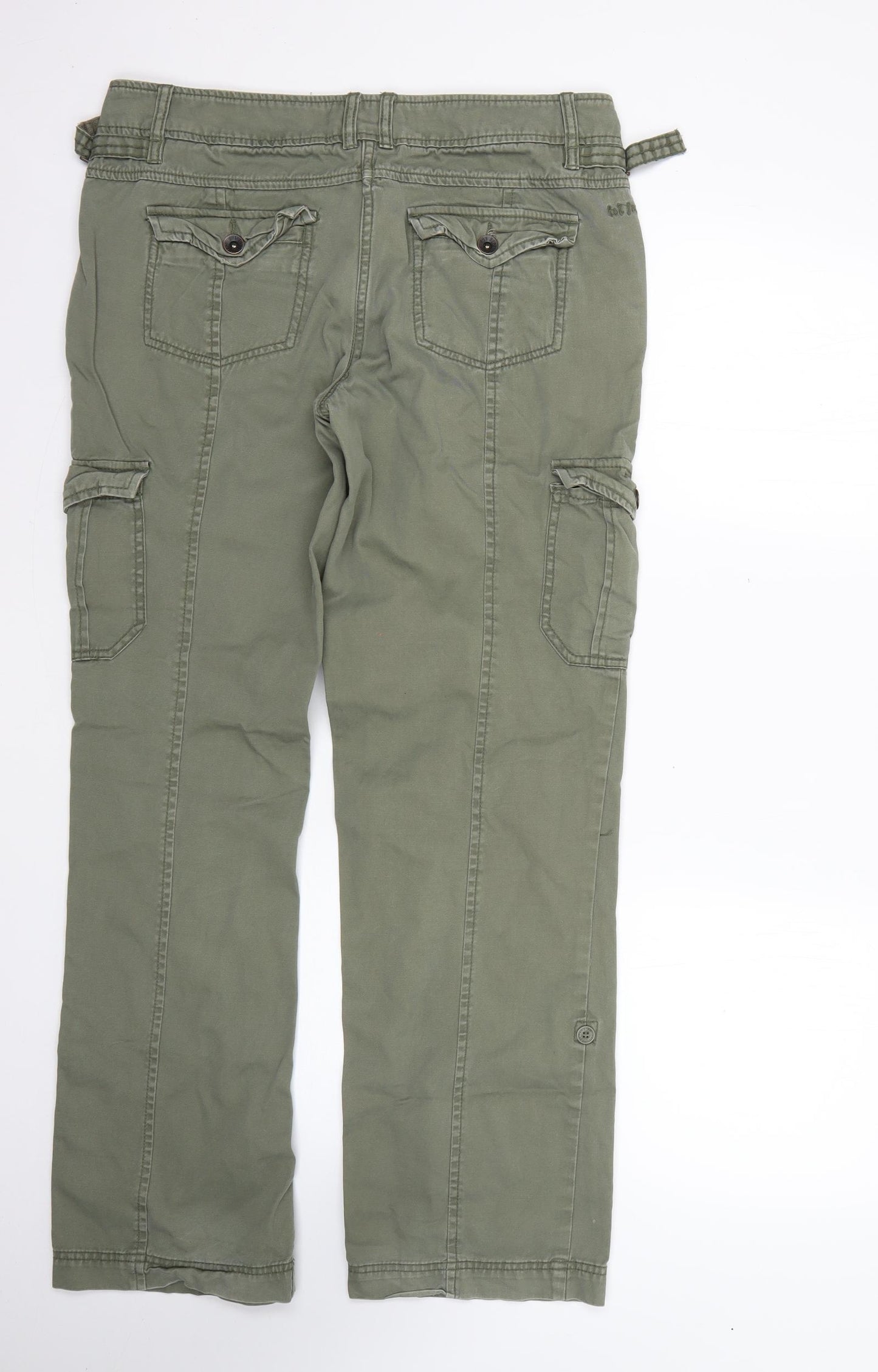 fatface Mens Green  Cotton Cargo Trousers Size 42 L28 in Regular
