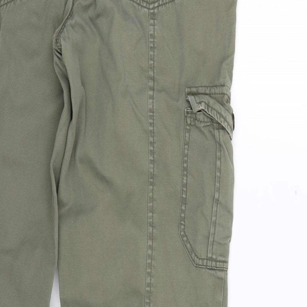fatface Mens Green  Cotton Cargo Trousers Size 42 L28 in Regular