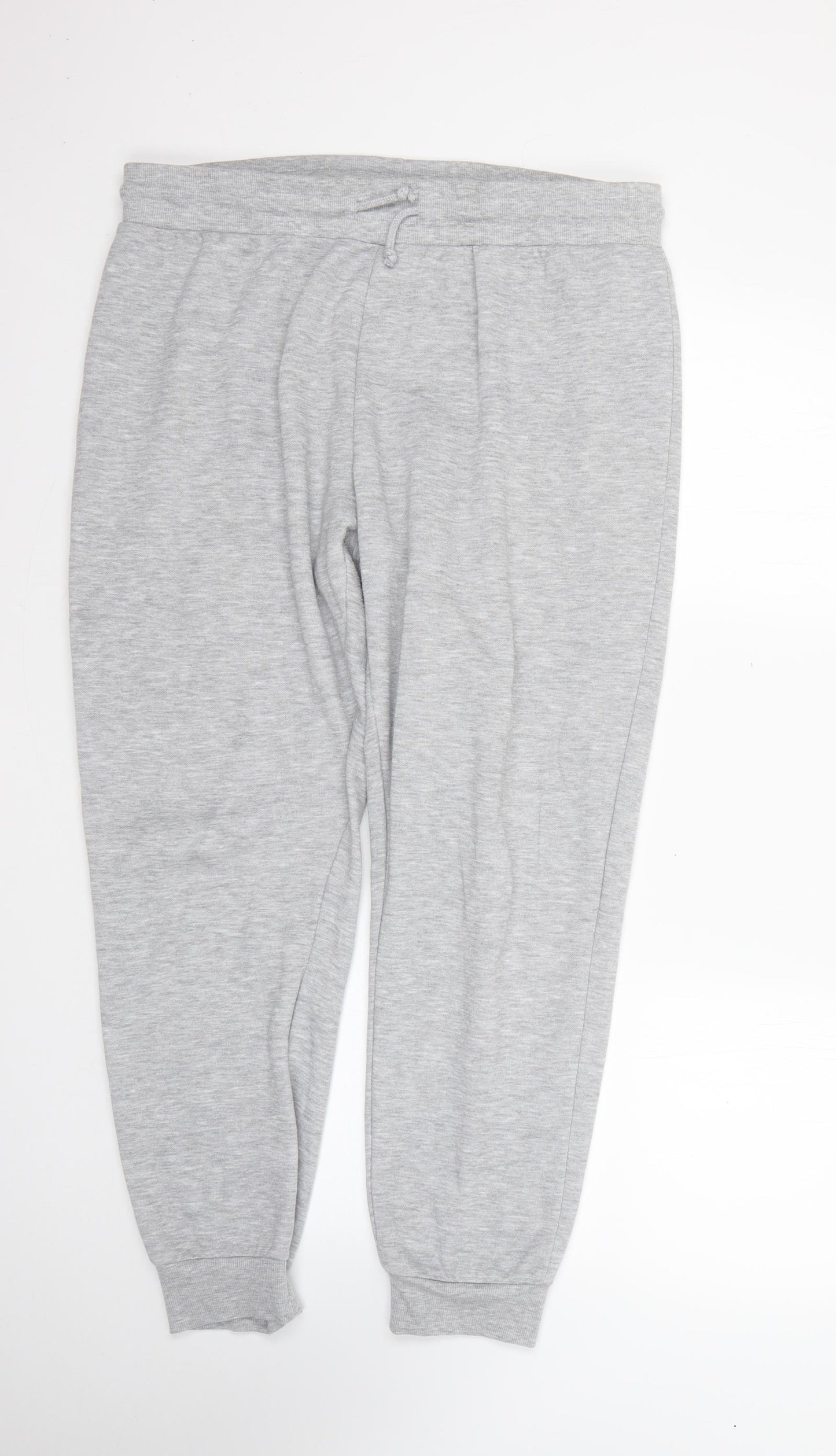Primark Womens Grey  Polyester Jogger Trousers Size 14 L24 in Regular