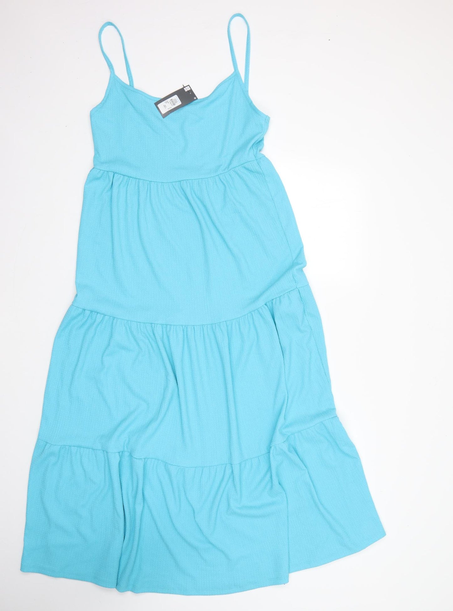 Primark Womens Blue  Polyester Tank Dress  Size 14  Round Neck