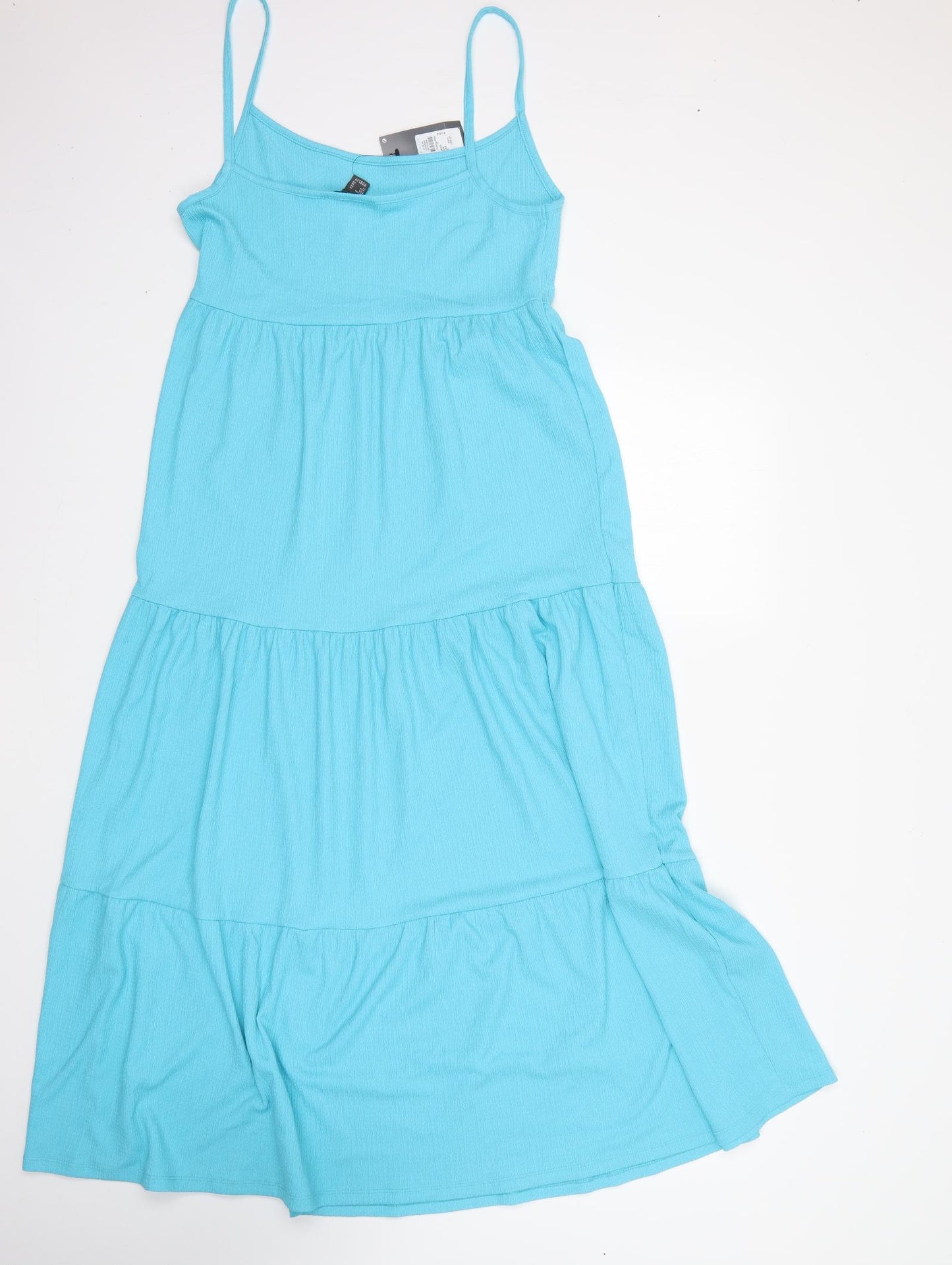 Primark Womens Blue  Polyester Tank Dress  Size 14  Round Neck
