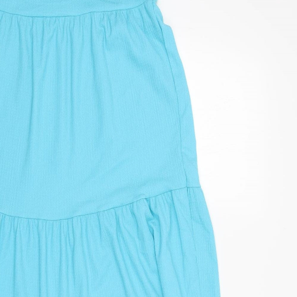 Primark Womens Blue  Polyester Tank Dress  Size 14  Round Neck