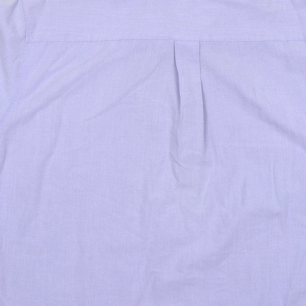 copperstone Mens Purple  Polyester  Button-Up Size L Collared