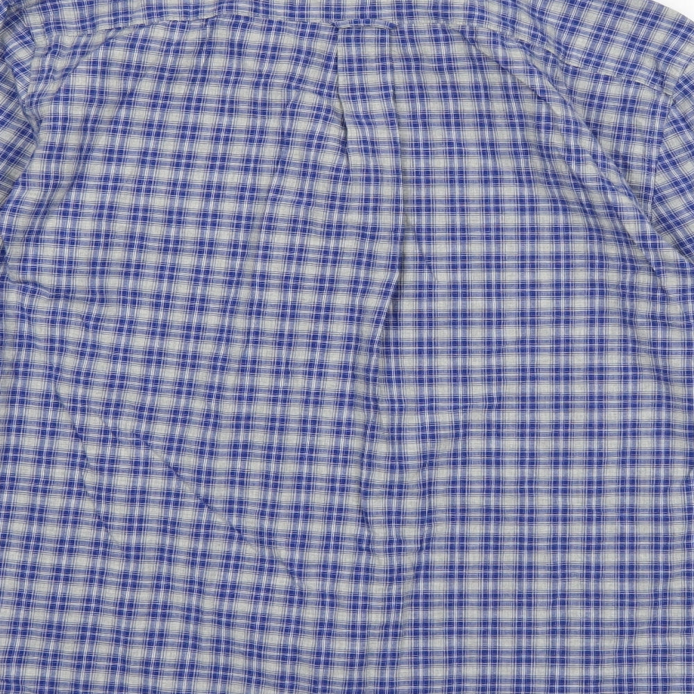 NEXT Mens Multicoloured Check Cotton  Button-Up Size L Collared