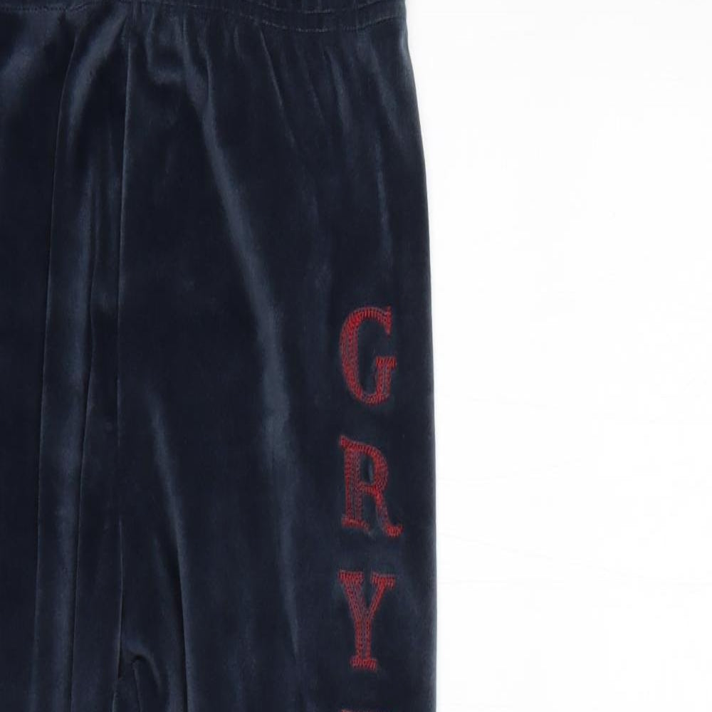 Marks and Spencer Boys Blue  100% Polyester  Pyjama Pants Size 10-11 Years   - griffindor