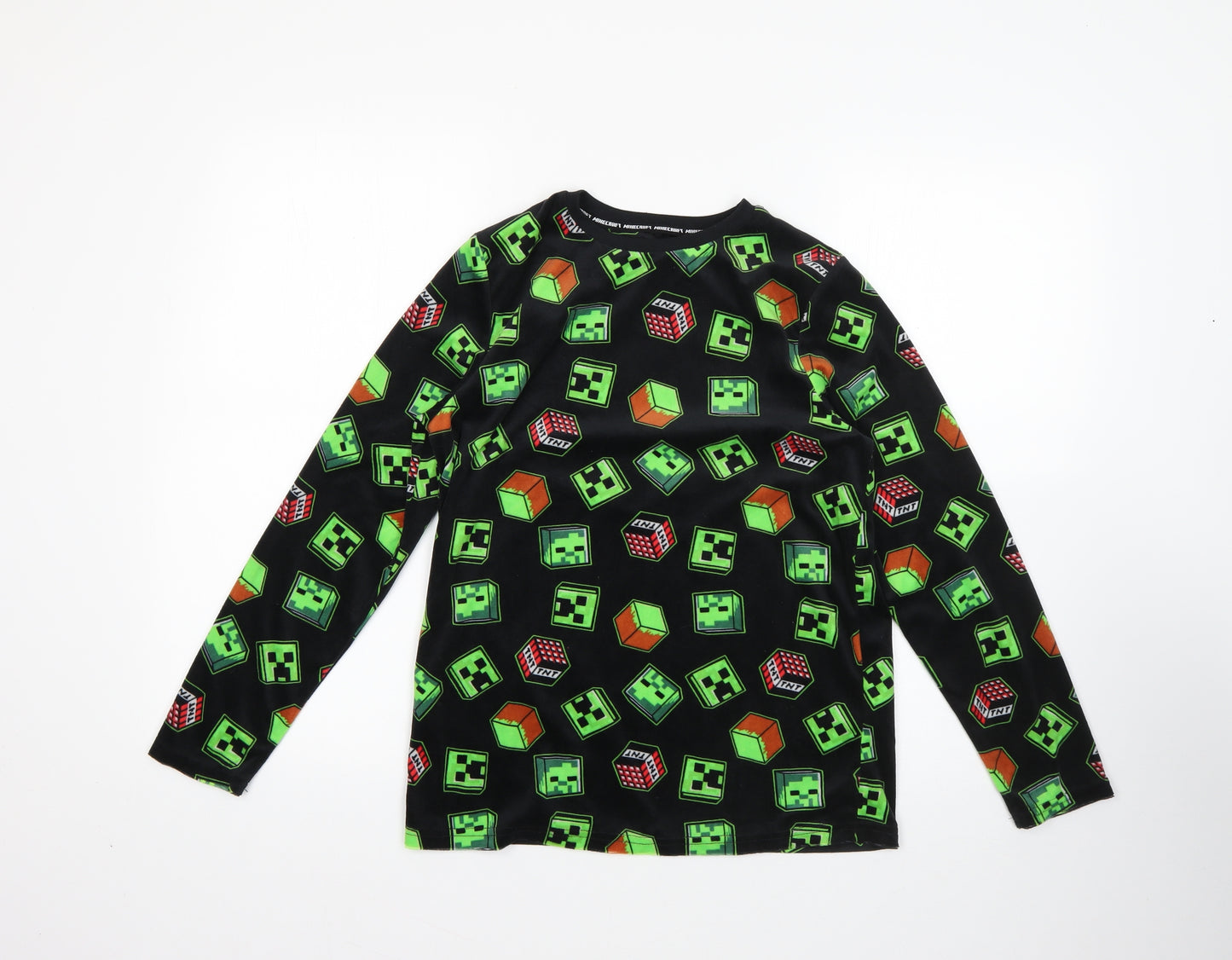 Primark Boys Multicoloured Geometric 100% Polyester  Pyjama Top Size 11-12 Years
