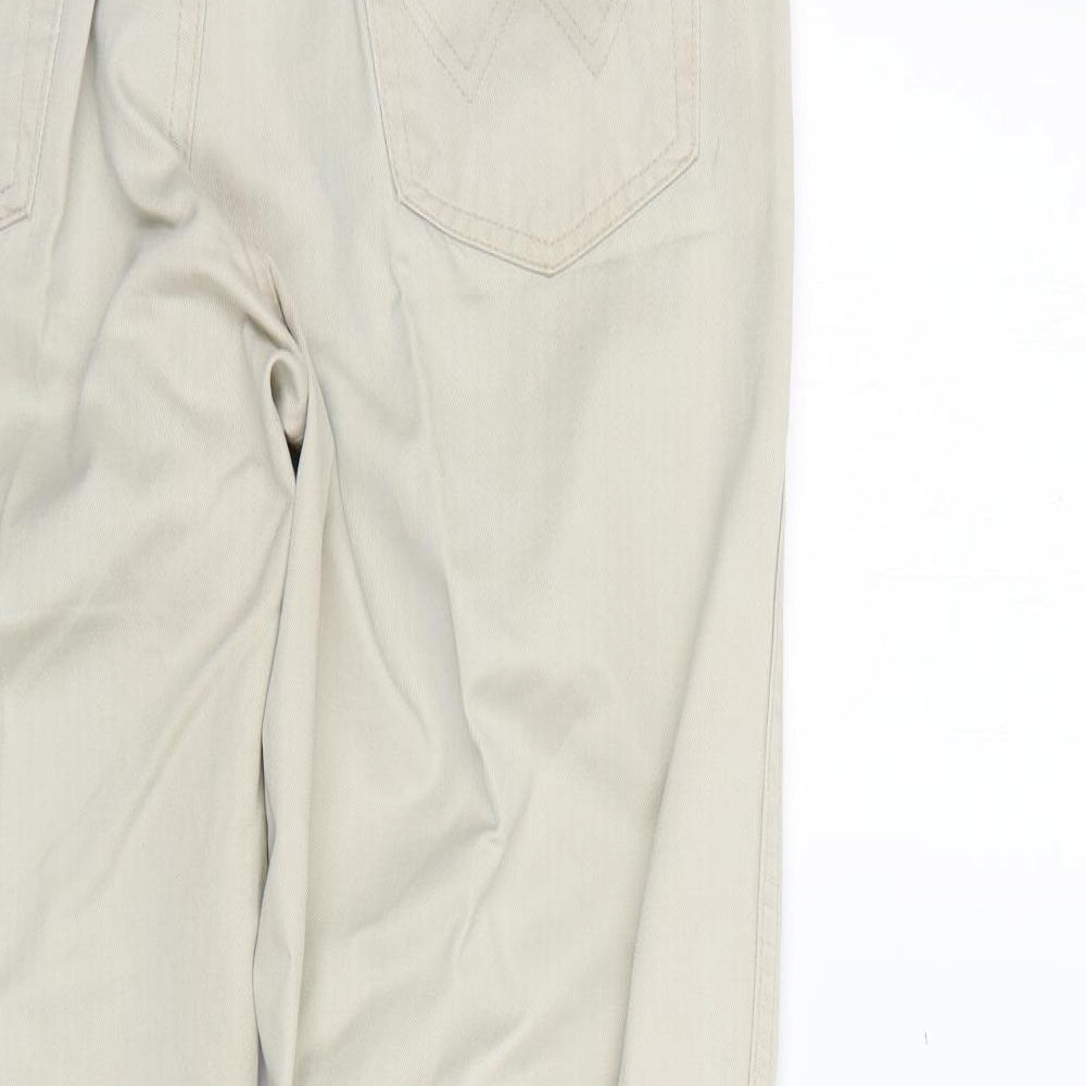 Wrangler Mens Beige  Cotton Trousers  Size 36 L30 in Regular