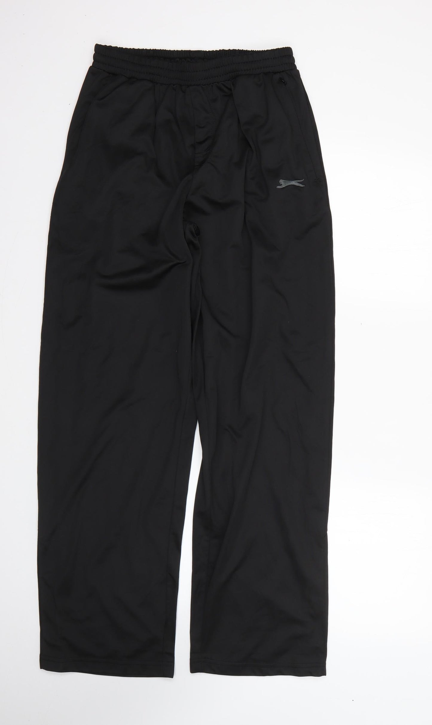 Slazenger Mens Black  Polyester Jogger Trousers Size M L30 in Regular