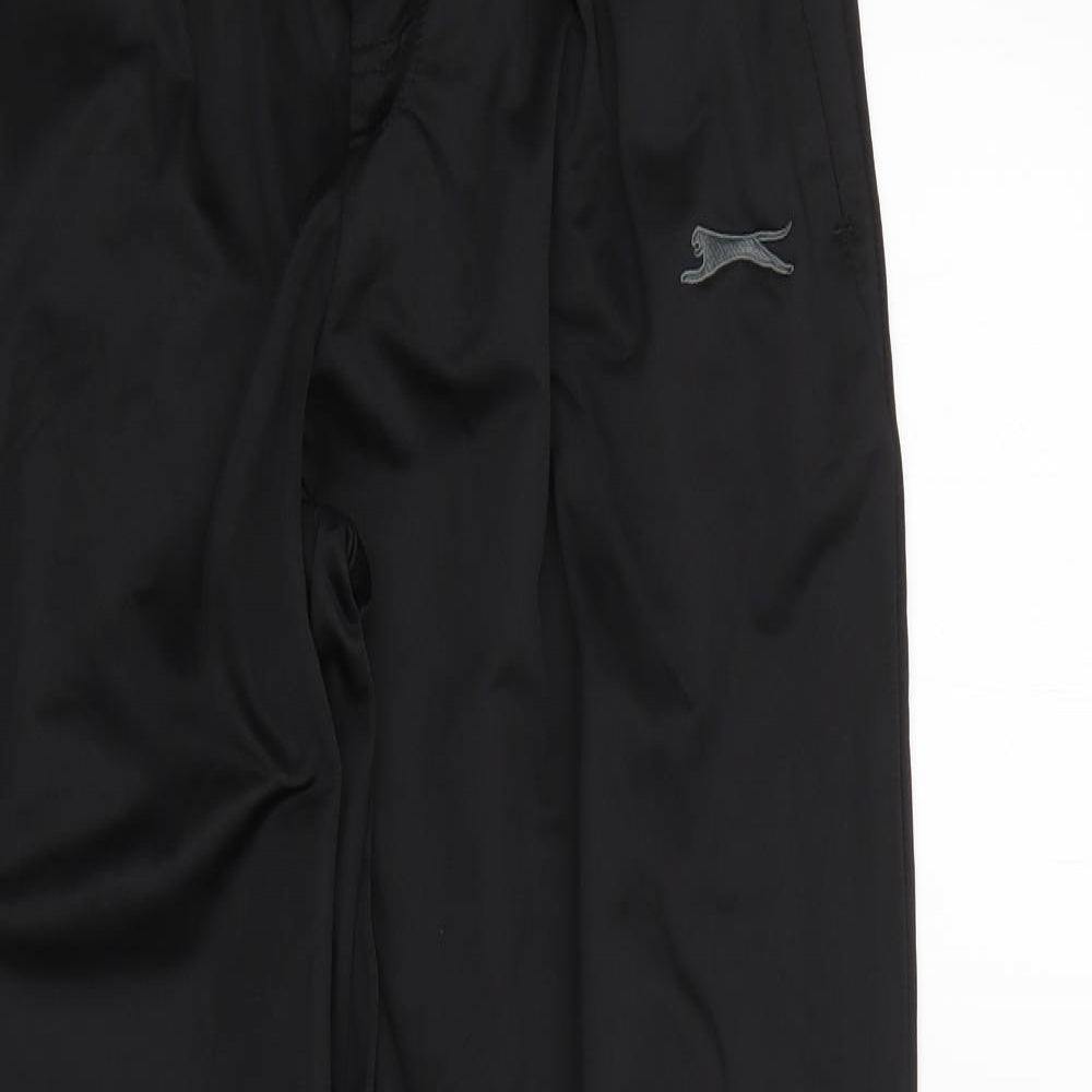 Slazenger Mens Black  Polyester Jogger Trousers Size M L30 in Regular