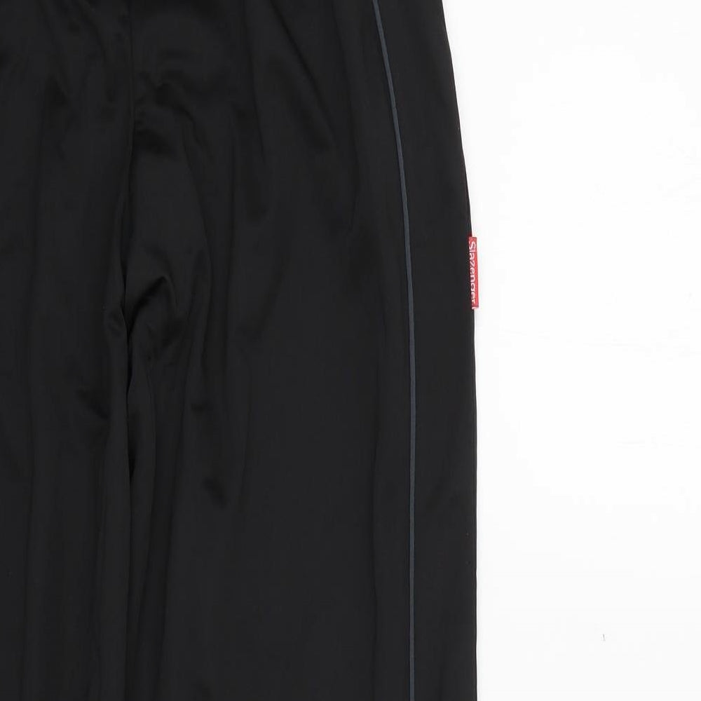 Slazenger Mens Black  Polyester Jogger Trousers Size M L30 in Regular