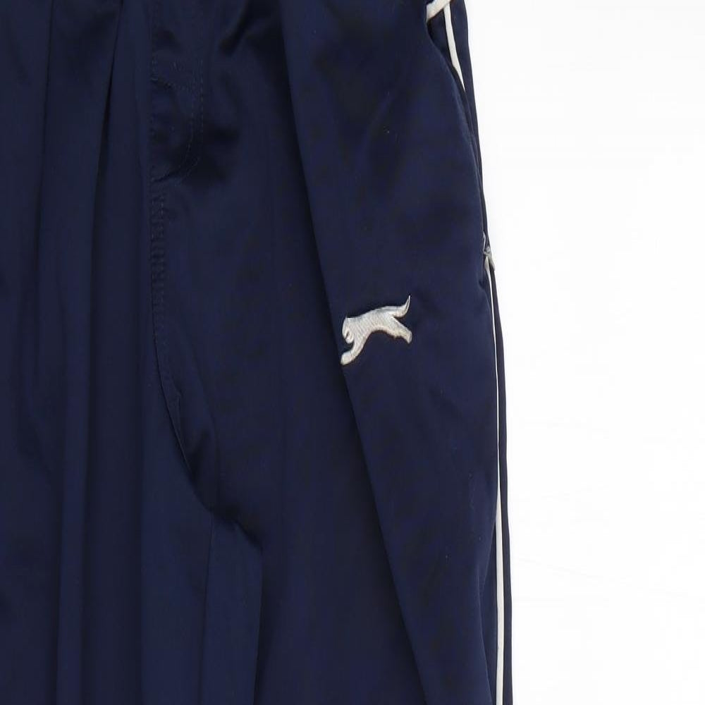 Slazenger Mens Blue  Polyester Jogger Trousers Size L L28 in Regular