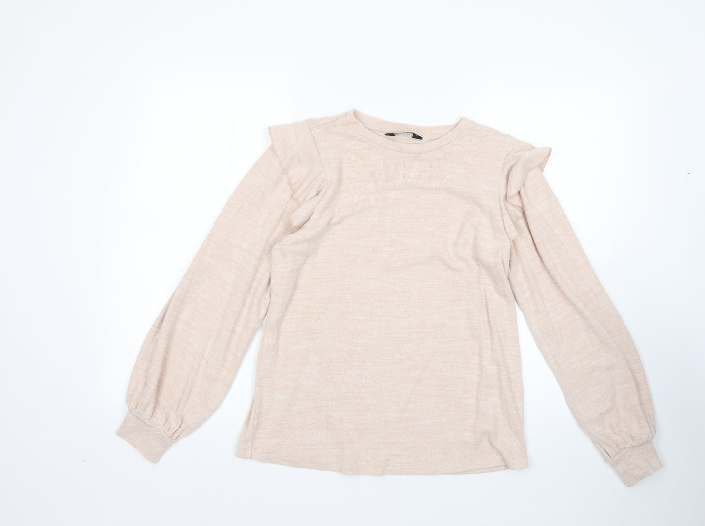 F&F Womens Pink Round Neck  Viscose Pullover Jumper Size 10