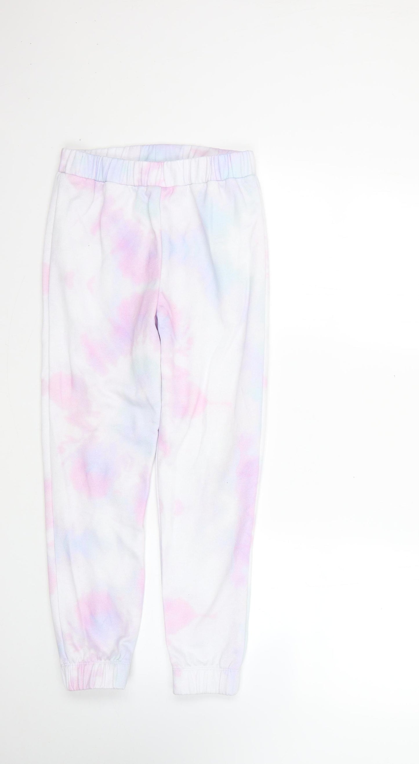 Matalan Girls Multicoloured Geometric Polyester Jogger Trousers Size 10 Years  Regular