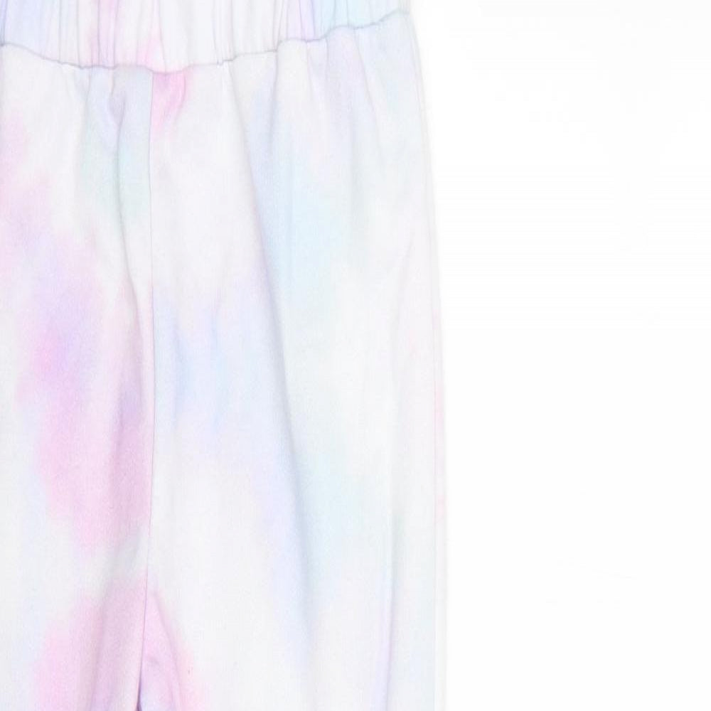 Matalan Girls Multicoloured Geometric Polyester Jogger Trousers Size 10 Years  Regular