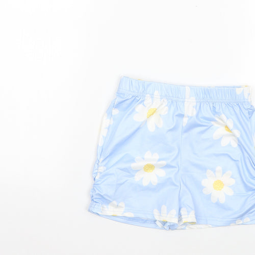 SheIn Girls Multicoloured Floral Polyester Cut-Off Shorts Size 9 Years  Regular