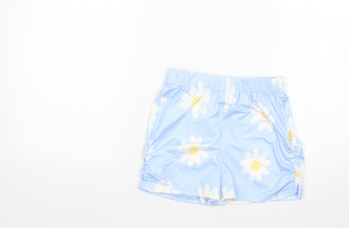 SheIn Girls Multicoloured Floral Polyester Cut-Off Shorts Size 9 Years  Regular