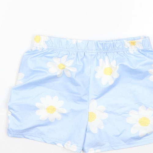 SheIn Girls Multicoloured Floral Polyester Cut-Off Shorts Size 9 Years  Regular