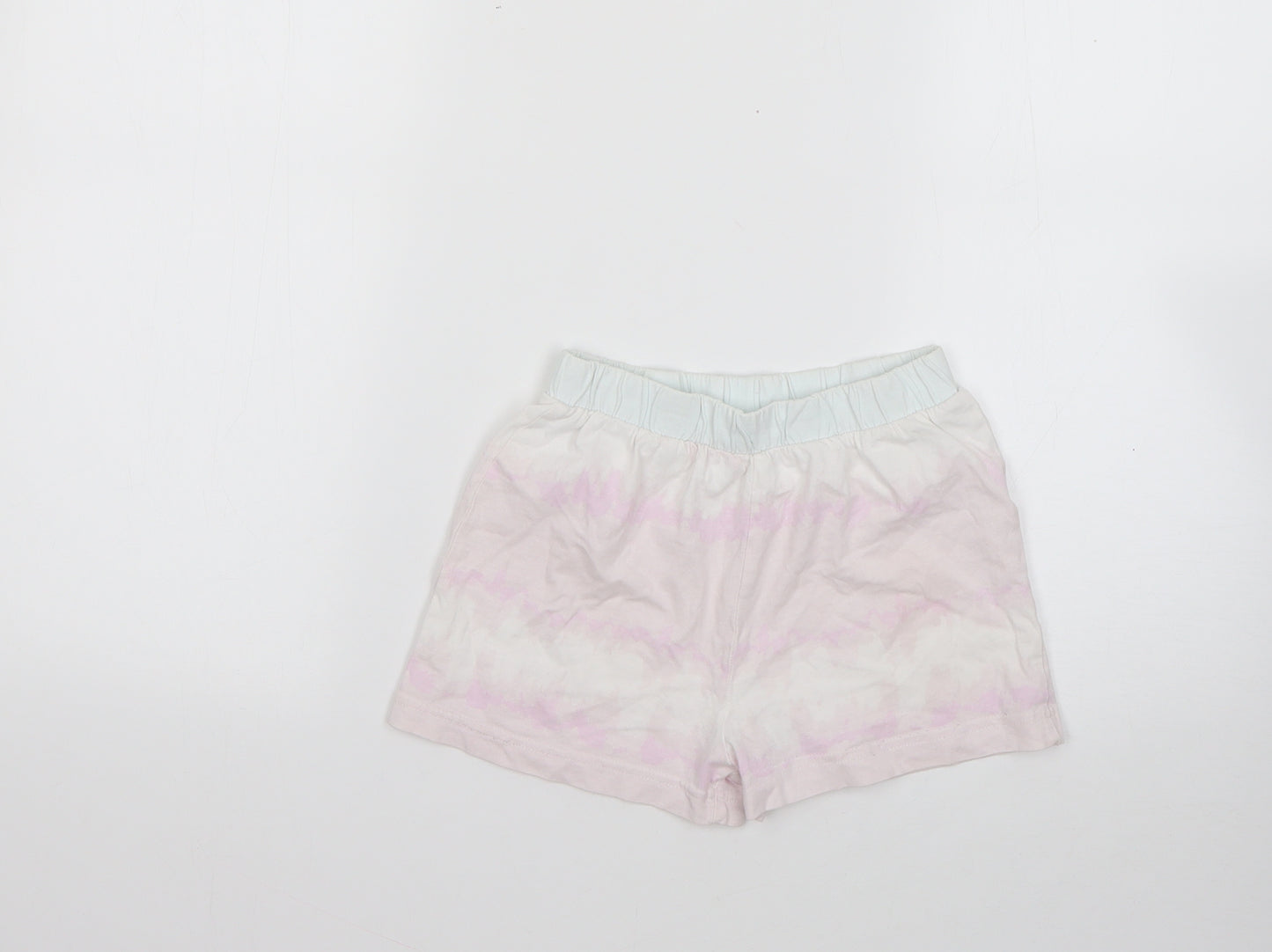 Matalan Girls Multicoloured Geometric 100% Cotton Sweat Shorts Size 9 Years  Regular