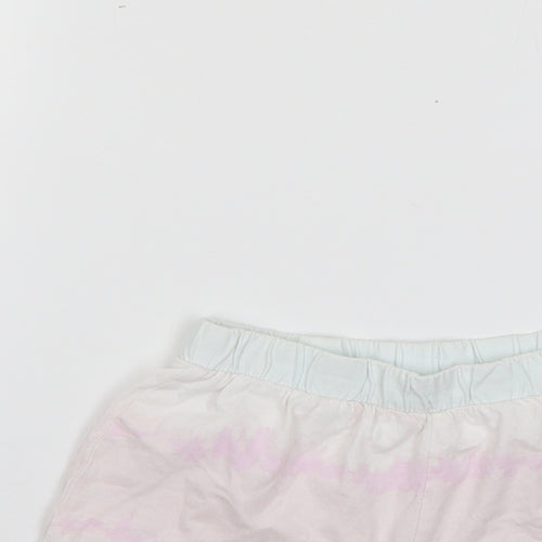 Matalan Girls Multicoloured Geometric 100% Cotton Sweat Shorts Size 9 Years  Regular