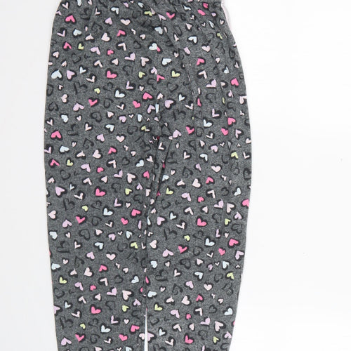 Matalan Girls Multicoloured Geometric Polyester Cropped Trousers Size 10 Years  Regular  - hearts