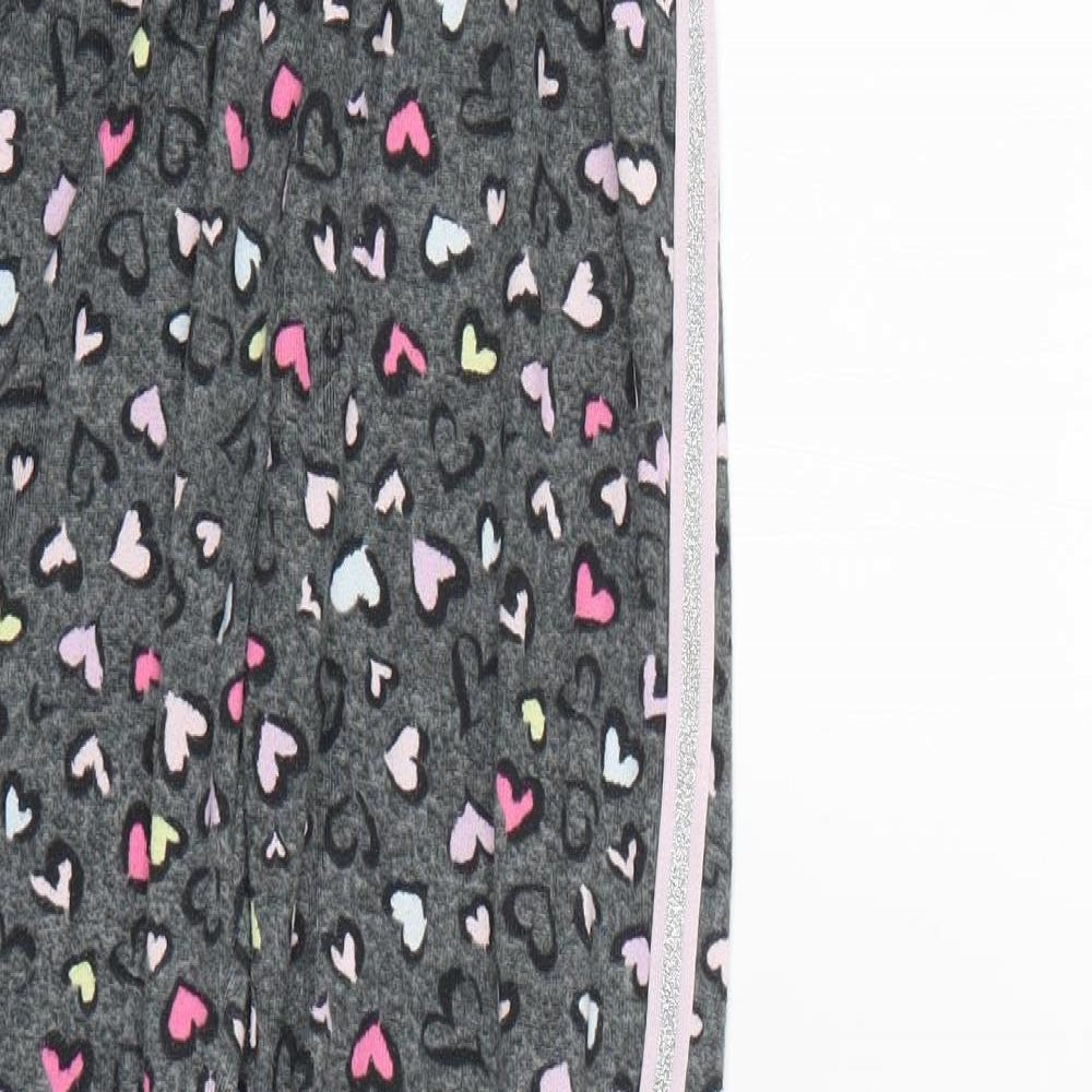 Matalan Girls Multicoloured Geometric Polyester Cropped Trousers Size 10 Years  Regular  - hearts