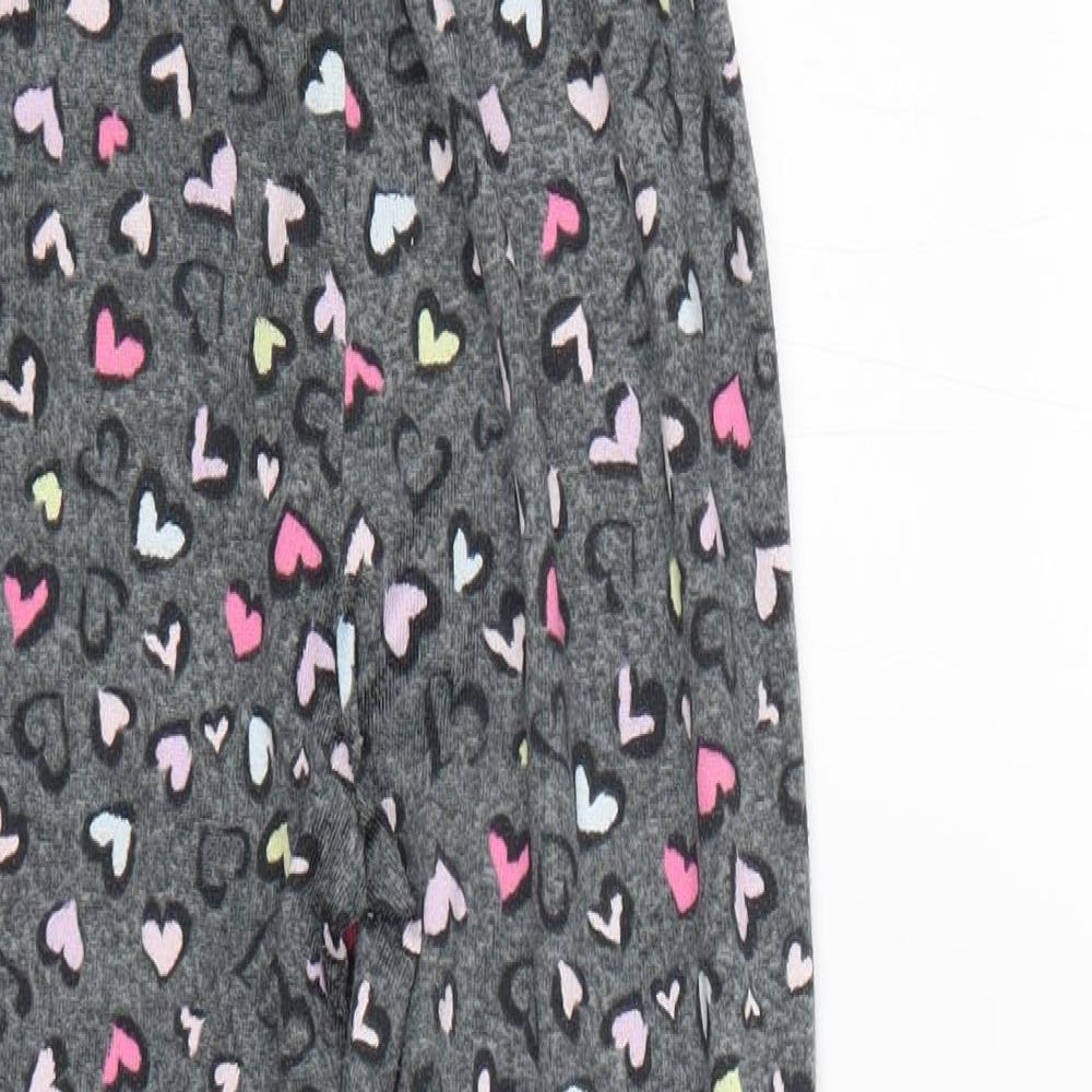 Matalan Girls Multicoloured Geometric Polyester Cropped Trousers Size 10 Years  Regular  - hearts