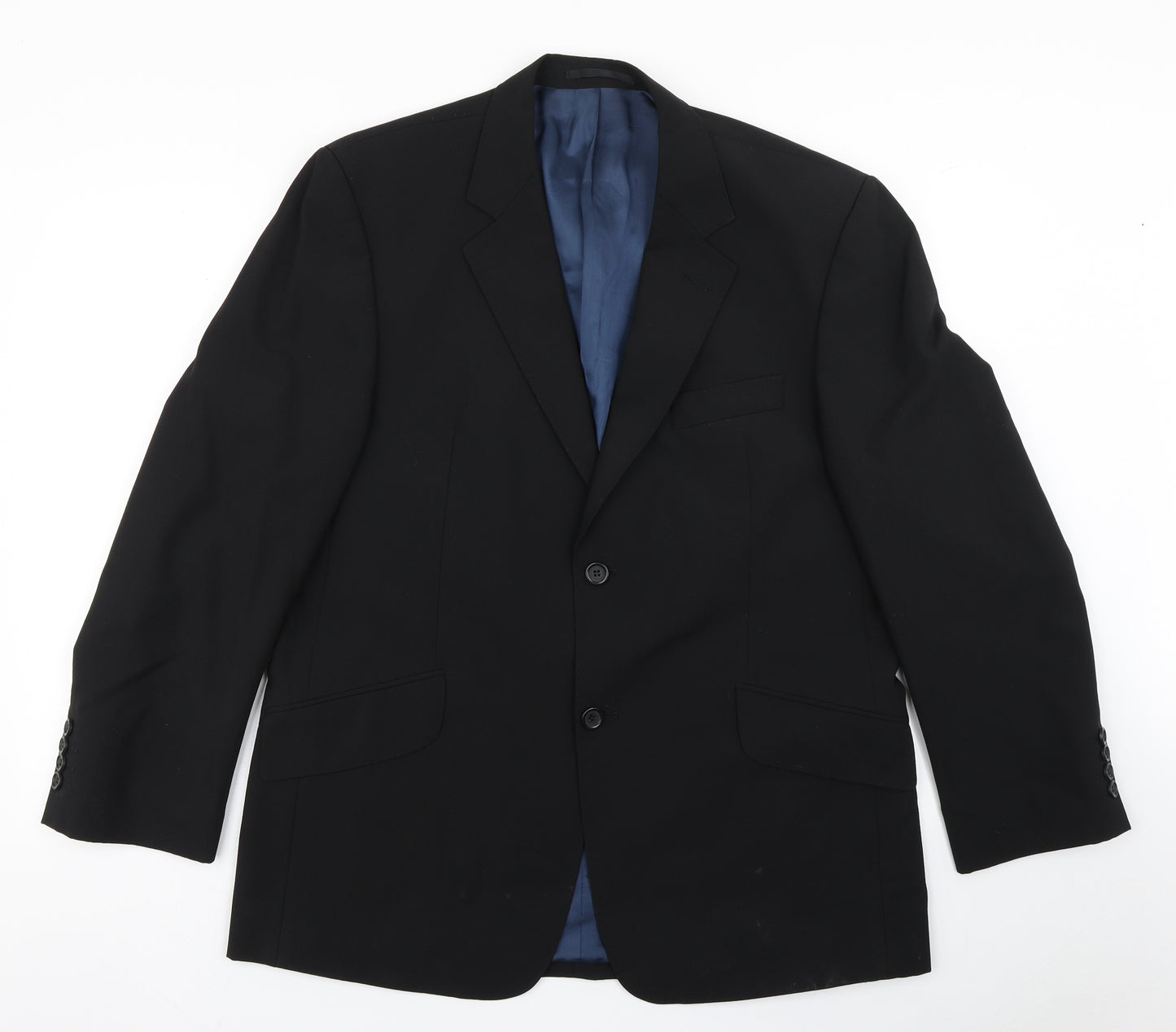 Tom English Mens Black  Wool Jacket Blazer Size 42   - comfort suit