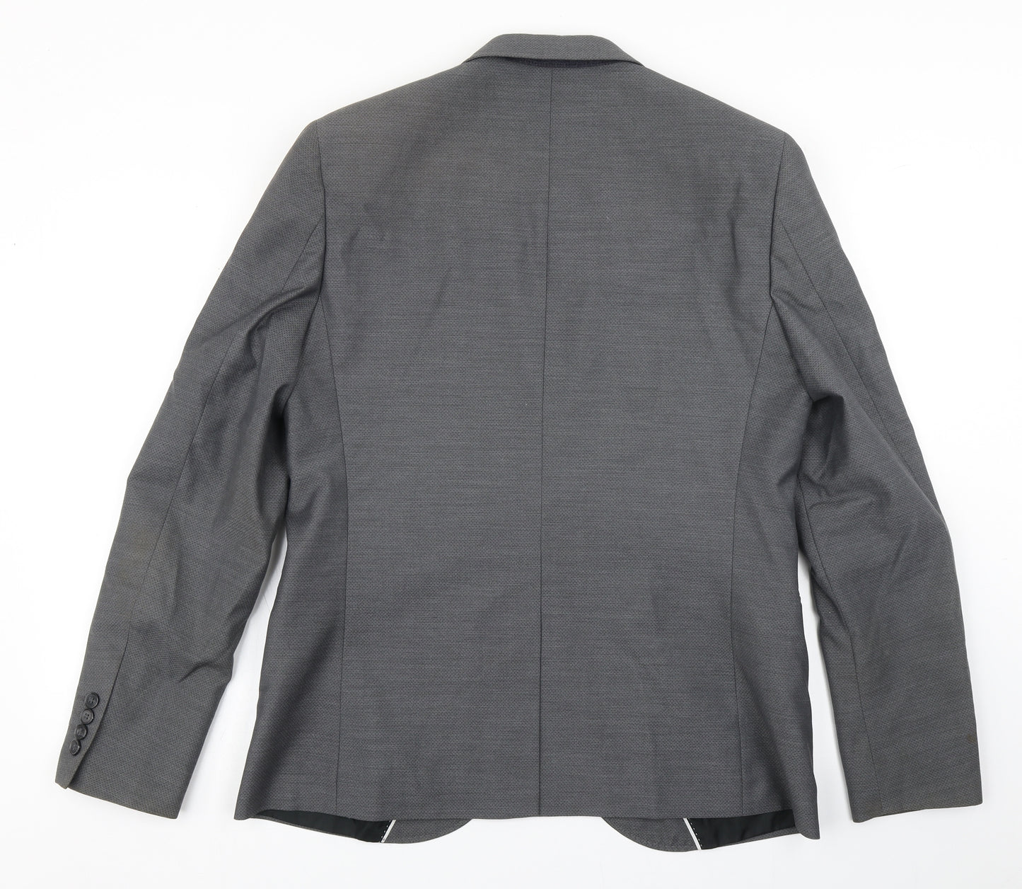 Topman Mens Grey  Polyester Jacket Blazer Size 42