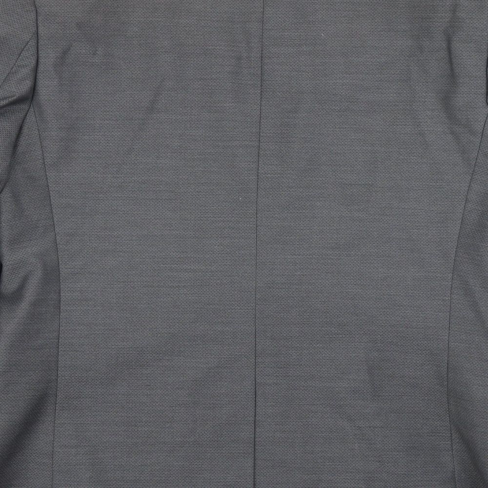 Topman Mens Grey  Polyester Jacket Blazer Size 42