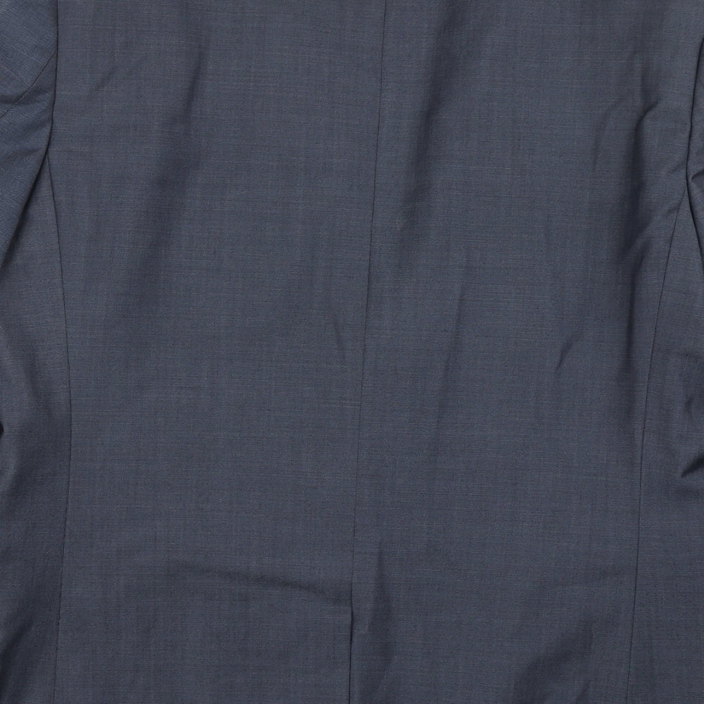Topman Mens Blue  Polyester Jacket Blazer Size 40