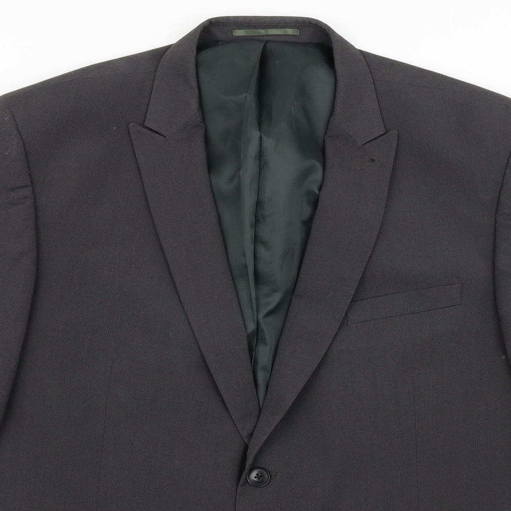 NEXT Mens Grey  Polyester Jacket Blazer Size 46