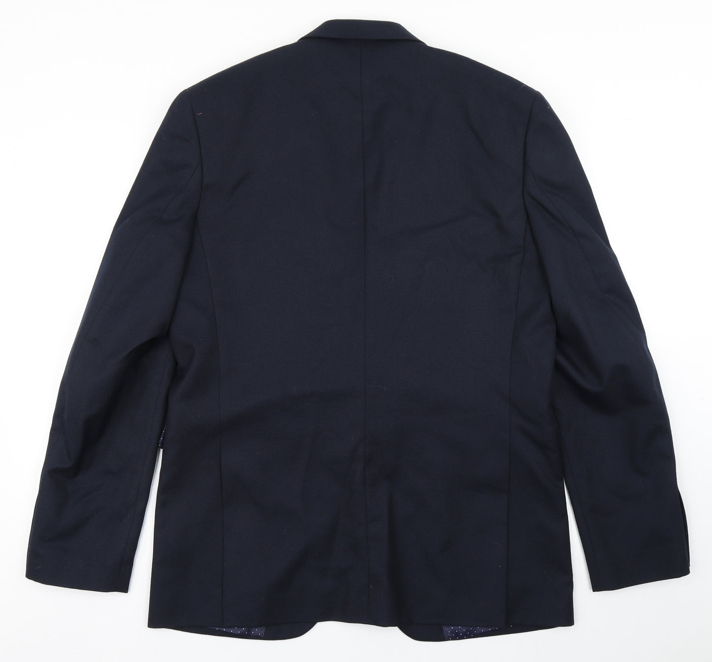 Cedar Wood State Mens Blue  Polyester Jacket Blazer Size 42