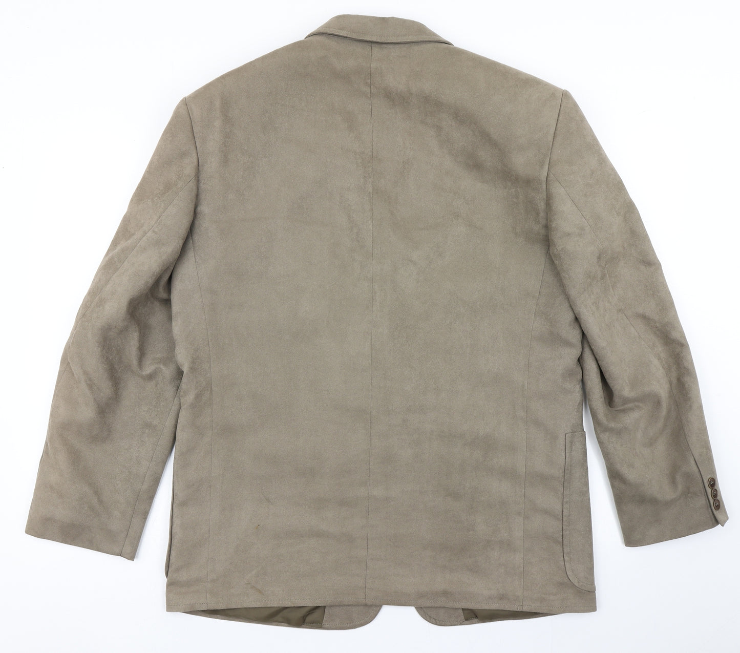 Canda Mens Brown  Polyester Jacket Blazer Size 40