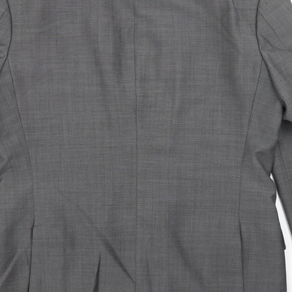 Wellington Executive Mens Grey  Polyester Jacket Blazer Size 40