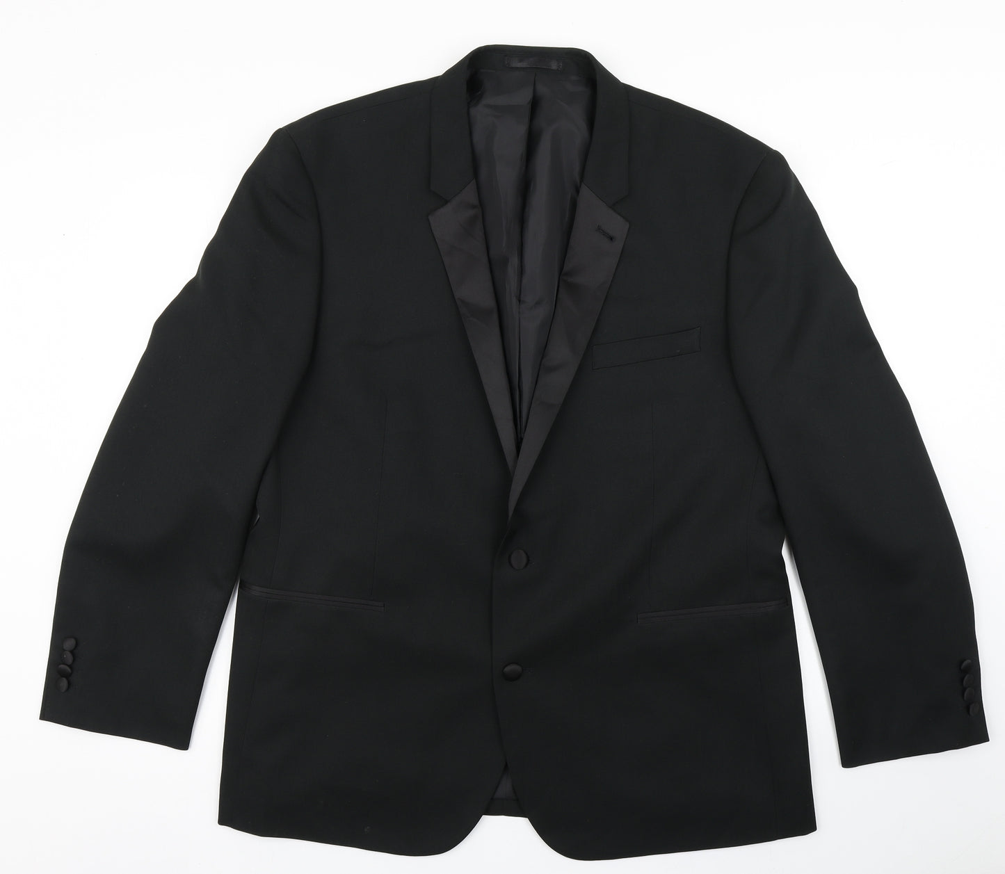 Taylor & Wright Mens Black  Polyester Jacket Blazer Size 46   - Tailored Fit