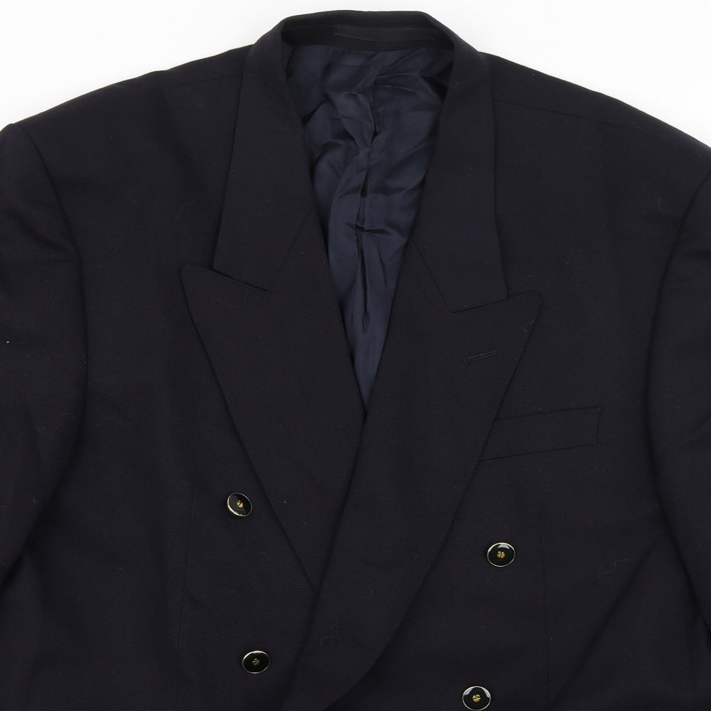 Centaur Mens Blue  Wool Jacket Blazer Size 44