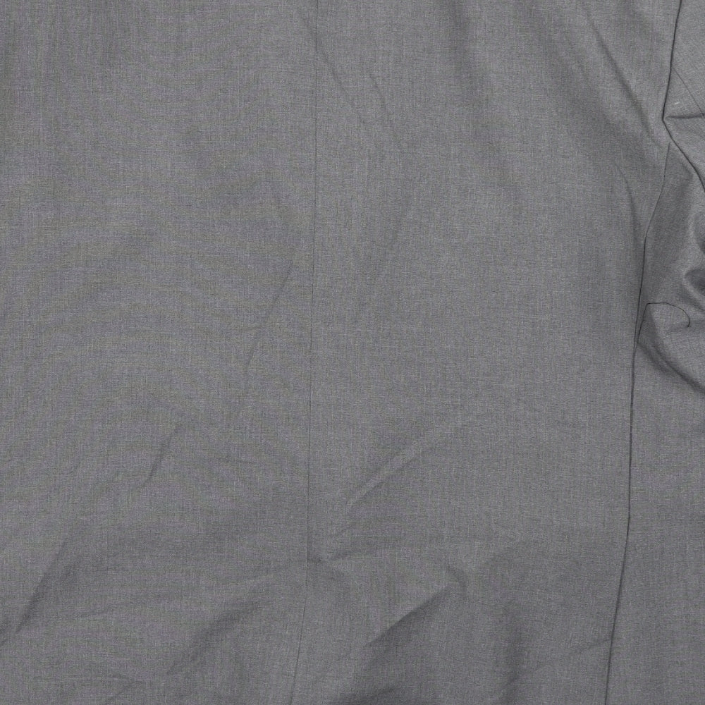 Karl Jackson Mens Grey  Polyester Jacket Blazer Size 48