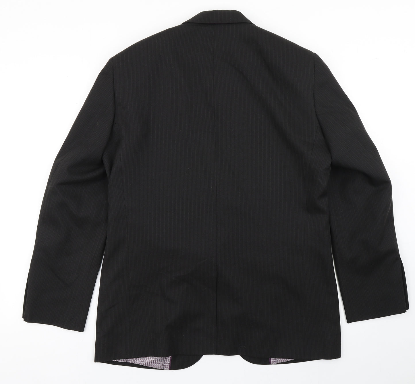 Taylor & Wright Mens Black  Polyester Jacket Blazer Size 38