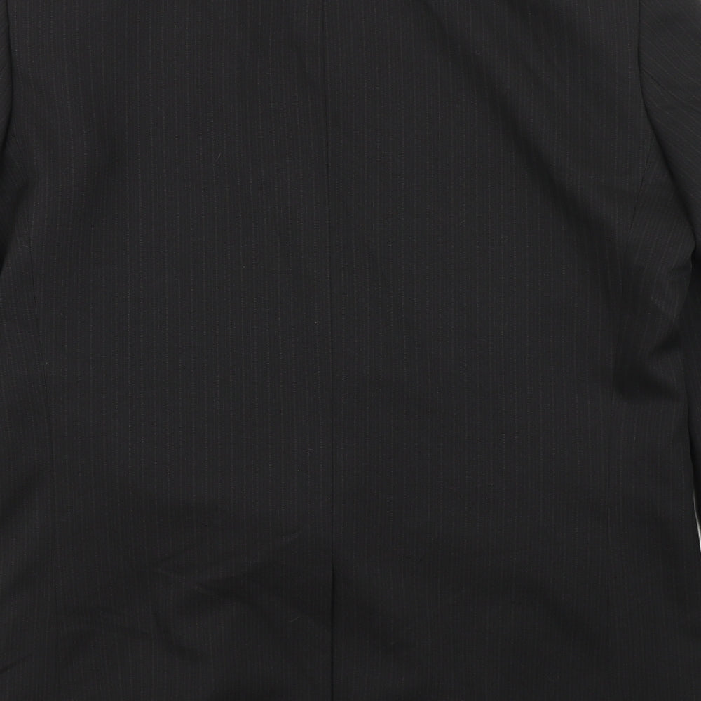 Taylor & Wright Mens Black  Polyester Jacket Blazer Size 38